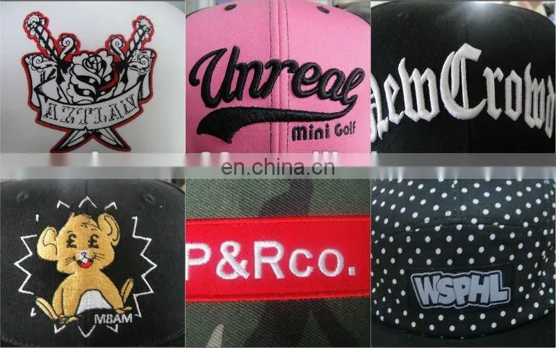 Custom made floral 5 panel drop shipping snapback caps