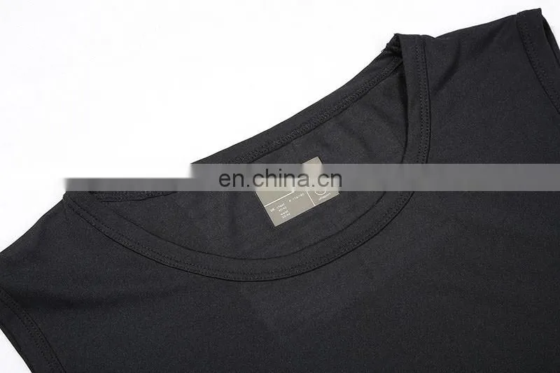 High quality spandex custom plain gym vest for men