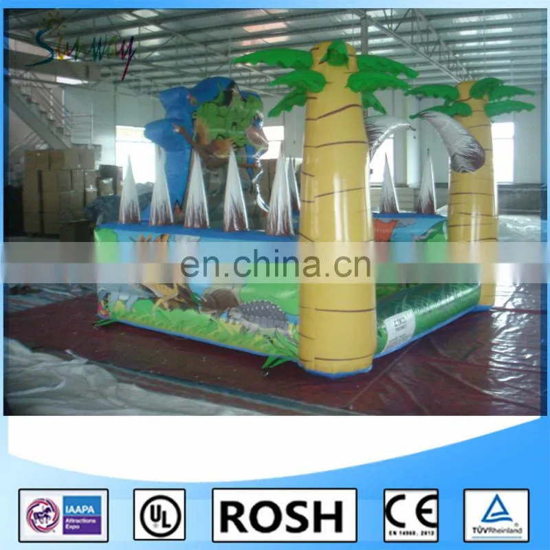 Kids Elephant Slide / Inflatable Bouncy Castle With Slide / Inflatable Slide Parts