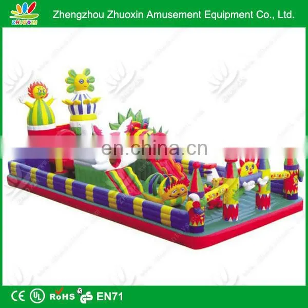 PVC tarpaulin giant inflatable playground slide / playground inflatable slide