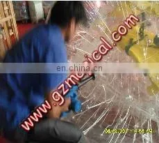 Transparent plastic orbing inflatable zorb ball