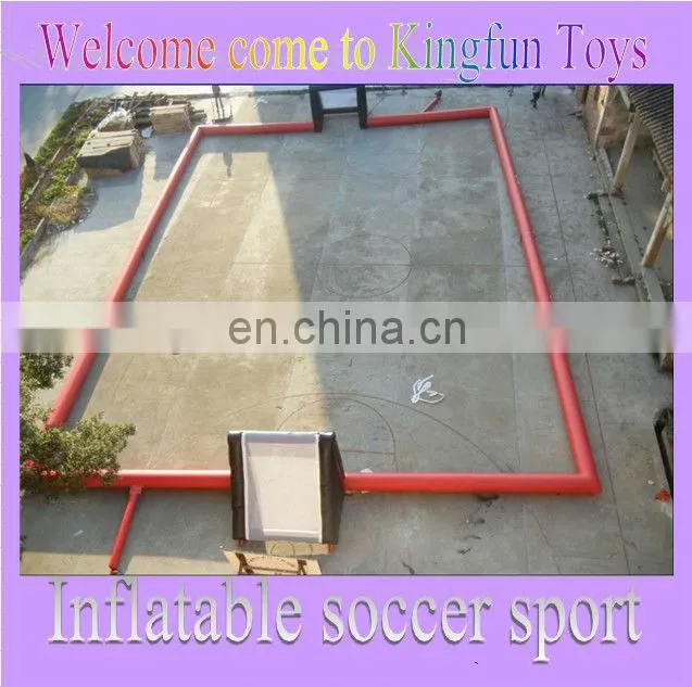 Best price inflatable soccer field with entrance