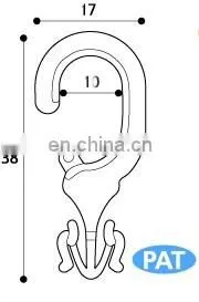 China PAT Plastic Hooks ,Sock Hanger Garment Plastic HOOKS