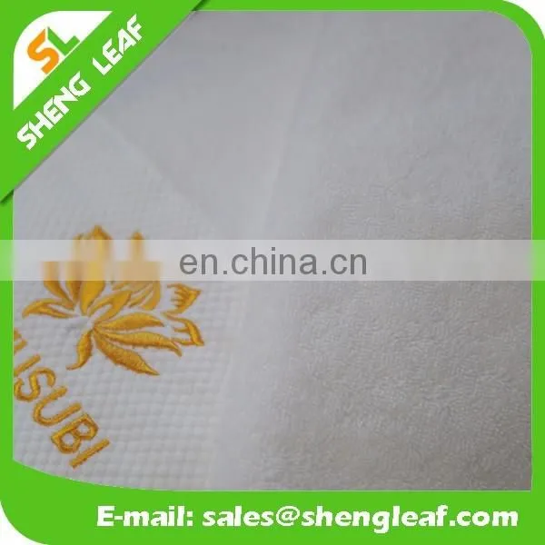custom hotel hand towel bath towel with embroidered logo
