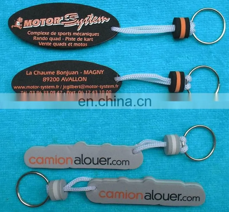 custom eco-friendly cheap floating key chain