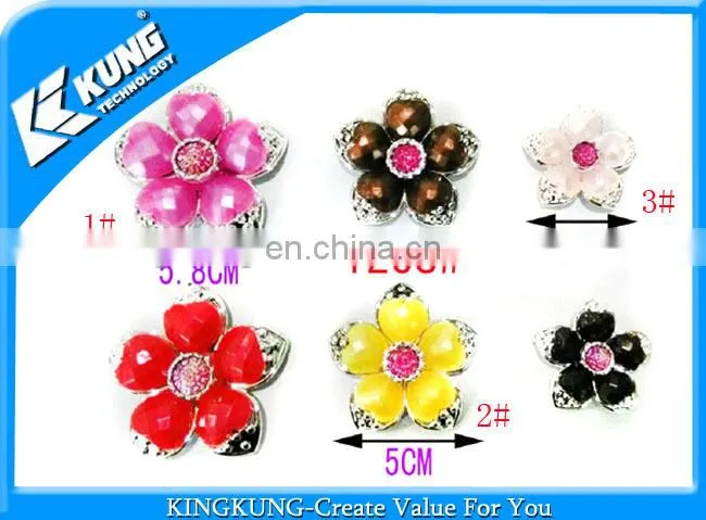 Plastic Flower design Shoes Charm/Shoe buckle
