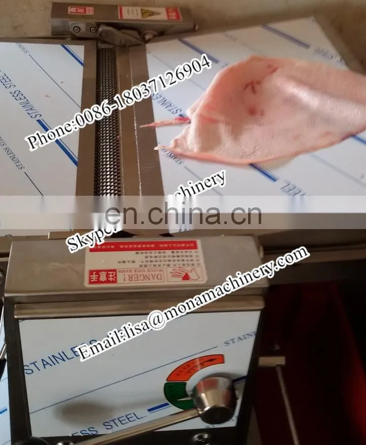 New Design Automatic Pork Peeling Machine Electric pig skin peeling machine / pork peeler for sale