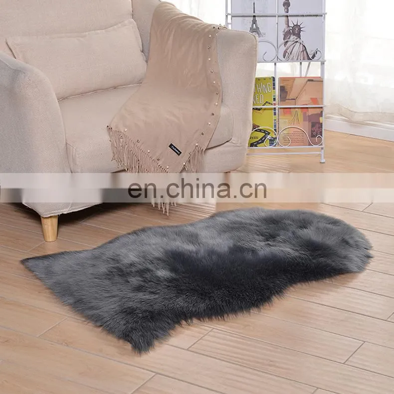 Fake fur rugs plush faux fur sheepskin rug carpet