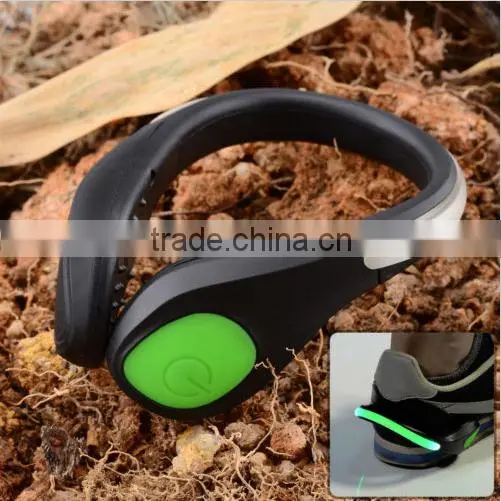 Portable Bike Cycling Sports Shoes Wrist Safety Signal LED Light Clip Free Shipping