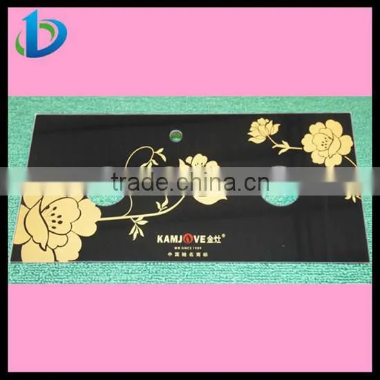 Painted silk screen glass