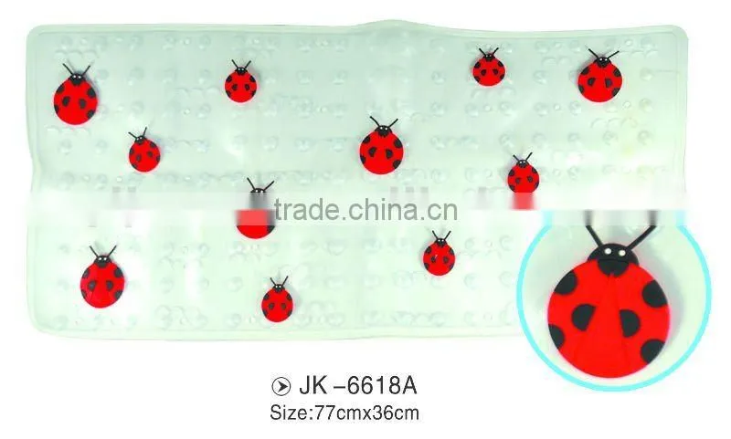 Bathroom accessories pvc rugs with animal prints