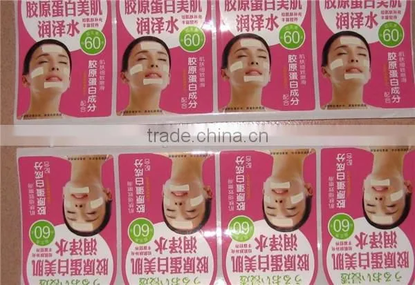Eco-friendly waterproof private comestic stickers