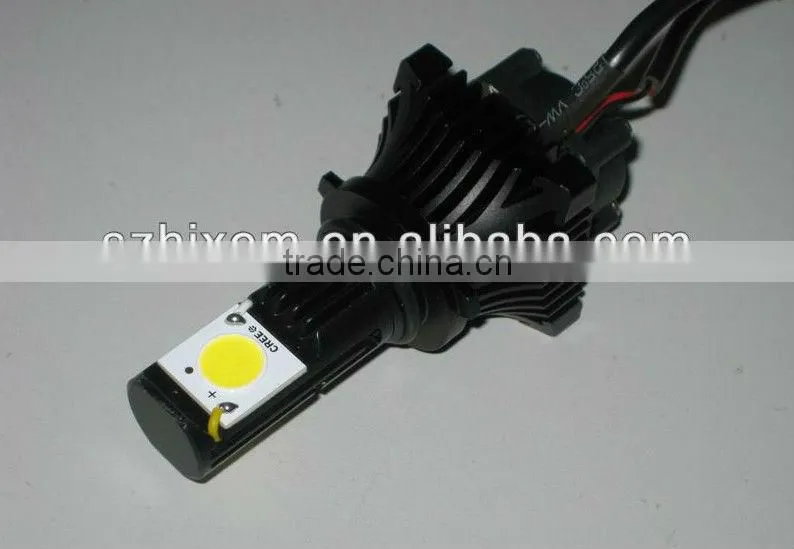 Higher power 12V/24V 50W car LED headlight, 2200 lumen