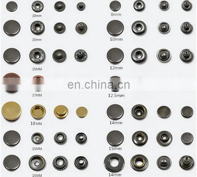 12.5mm Custom Brass Logo Factory Button