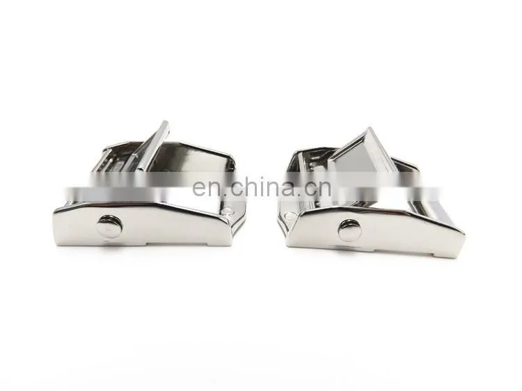 Hot Selling Safty 25mm Duty Metal Black Ratchet Trimming Cam Lock Buckle For Bag