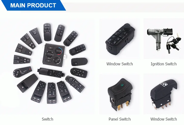 Front Left Power Door Lock Window Switch Truck Automotive Car Auto Single Button Control Switch 3944085 1347063 For VOLVO FH/FM1