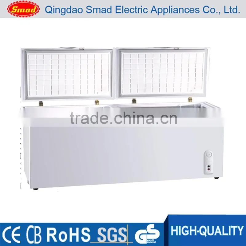 Large capacity 500l-1000L double doors top open deep chest freezer