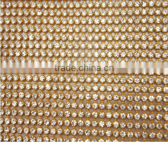 Orange Diamond Mesh Roll for Christmas Decoration