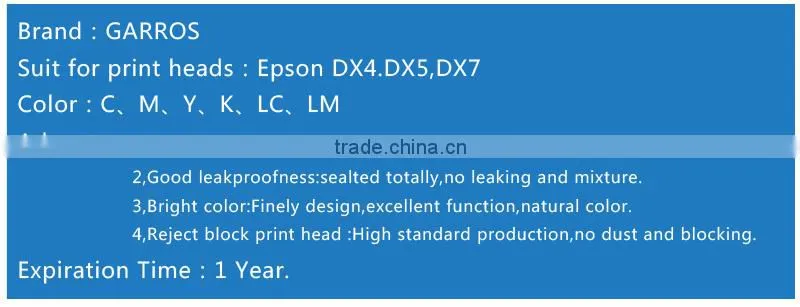 Pigment ink for cotton t-shirt textile printer with factory price