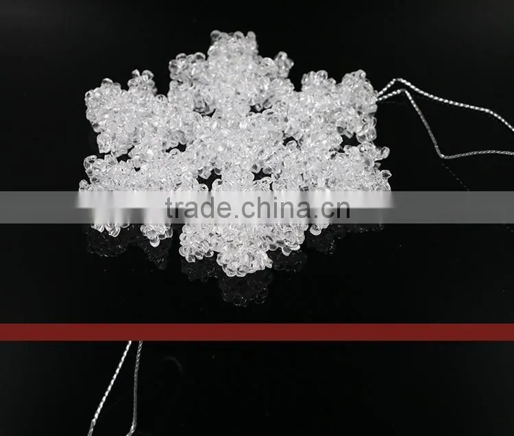 XMAS Ornaments Natal Navidad 11cm Clear Acrylic Snowflakes Christmas Party Decoration