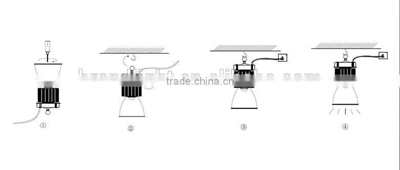 High Lumen Good Quality Warehouse Industrial led high bay light 300w