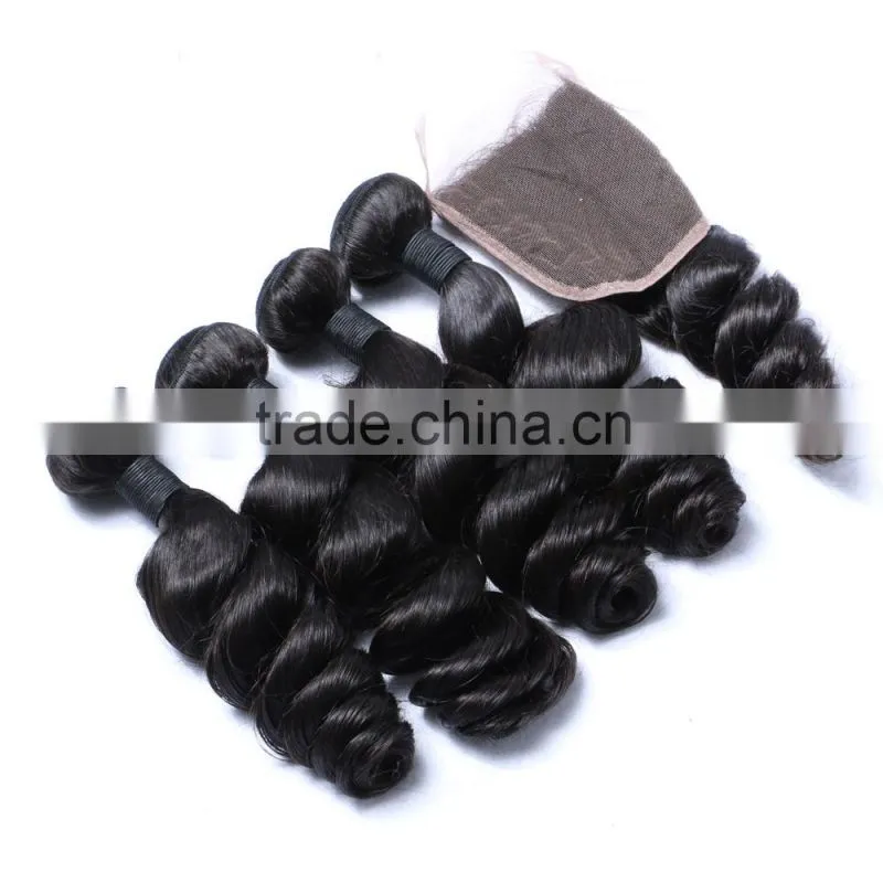 4 bundles of virgin hair Body wave malaysian hair curl hair wavy hair ins tock