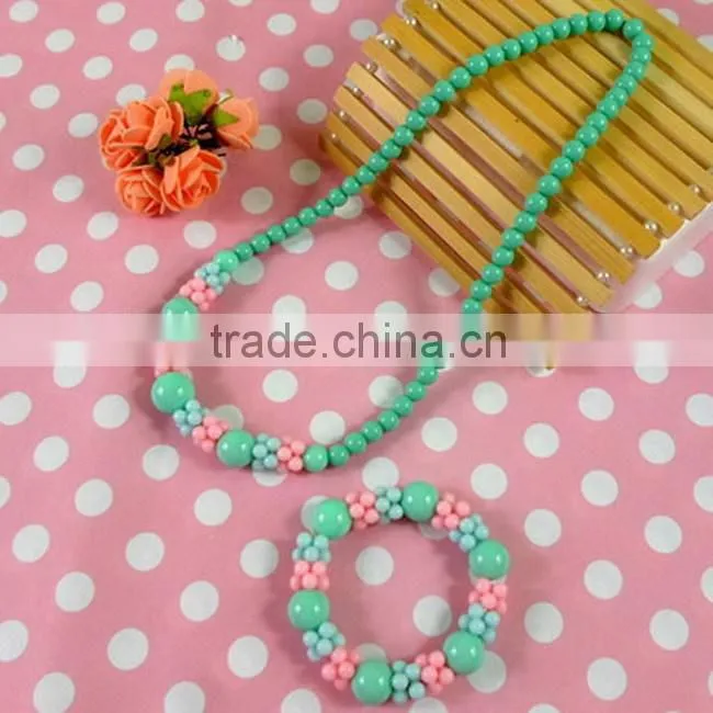 Necklace bracelet african beads jewelry set