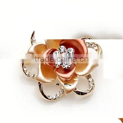 Classic Joker set Crystal rhinestone flower brooch