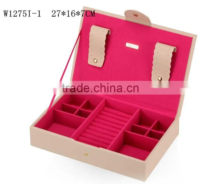 W1275I-4 Wholesale Alibaba Slope Style Cosmetic Storage Box Stackable Wooden Jewelry Display