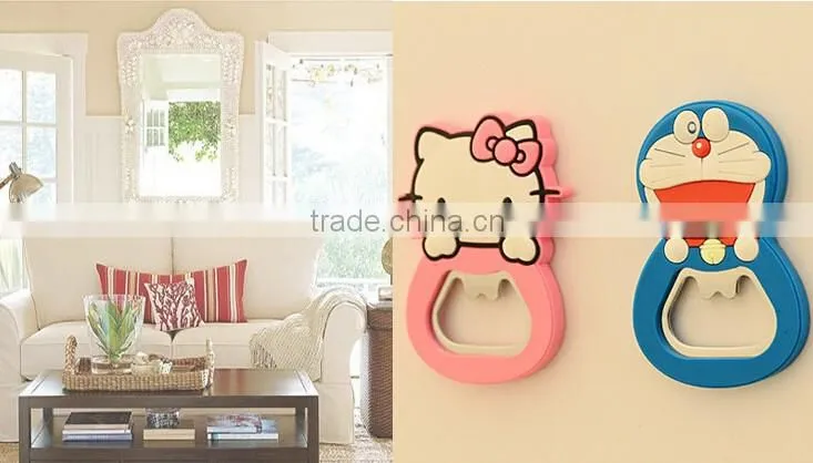 wholesale cheap blank beer soft magnet rubber custom pvc bottle opener for wedding favors