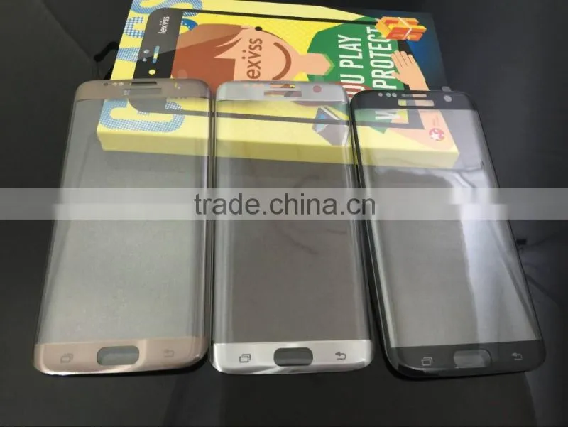 For 2016 most popular phone models new premium ultra -thin tempered glass film screen protector for samsung galaxy S7 edge