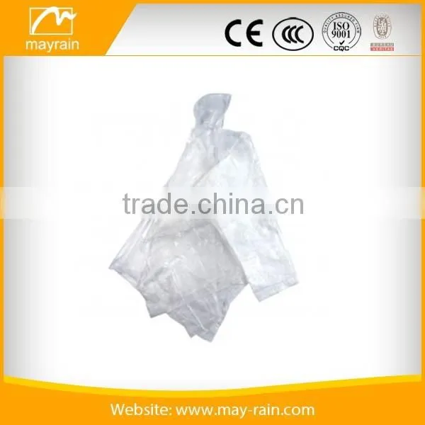 Adult Transparent Clear Plastic PVC Poncho