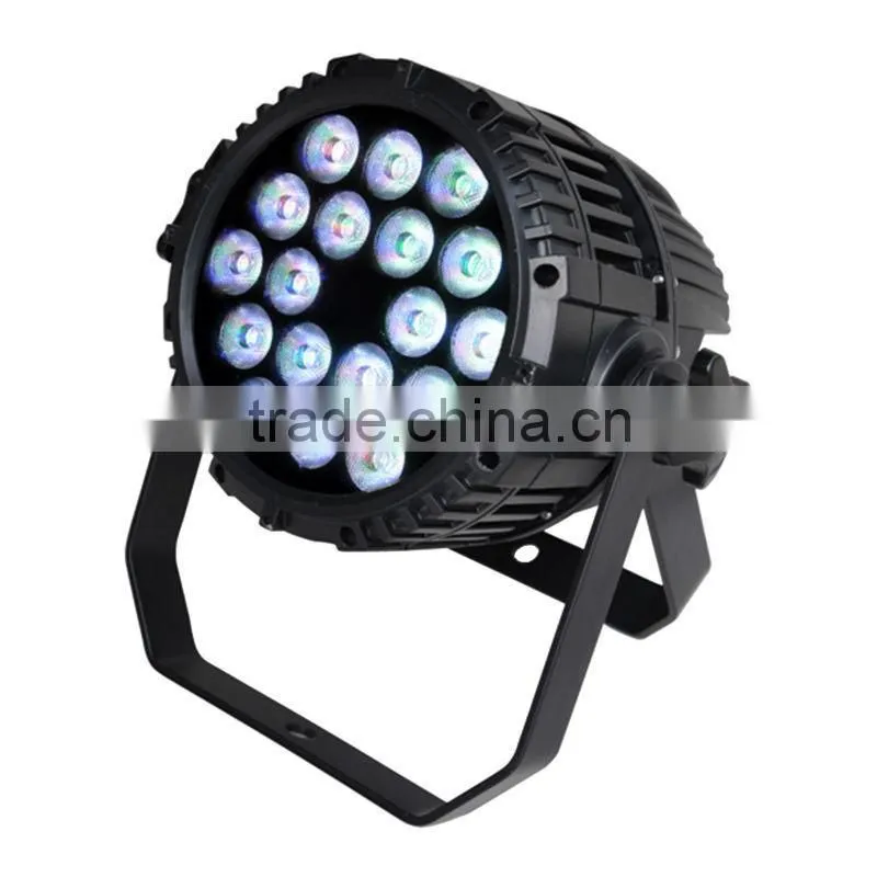 rgbw 4in1 waterproof 18x12w led par light, 18 pcs rgbw 4 in 1 10w leds stage par light manufacture