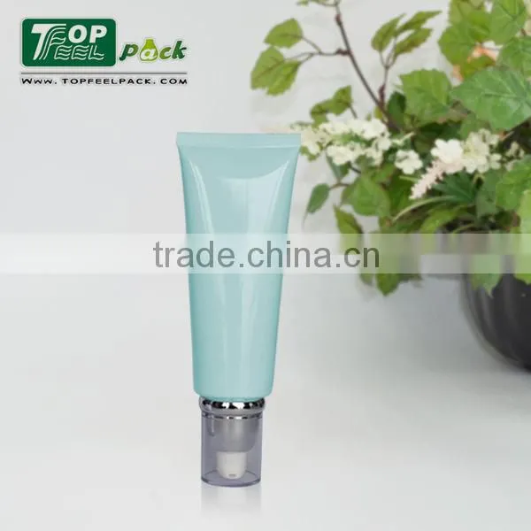 Imported pump cosmetic packaging plastic tube