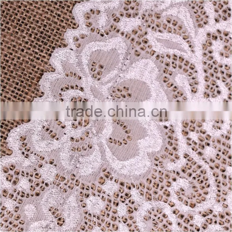 30*180cm 221g burlap lace home decoration Rectangle elegant table runners