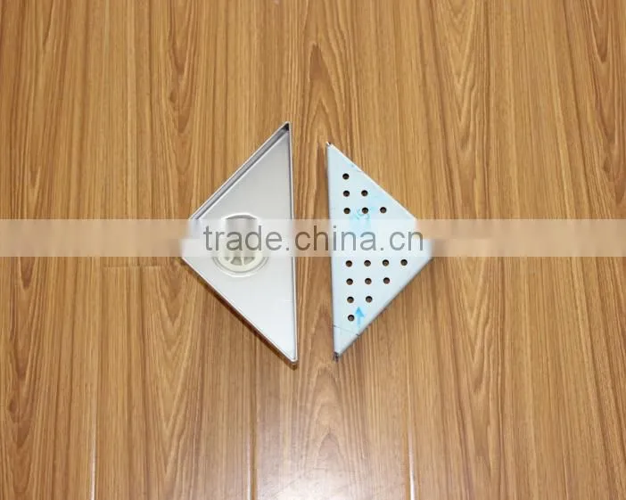2015 stainless steel triangle drain with vertical outlet