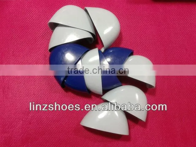 Plastic safety toe caps for safety shoes