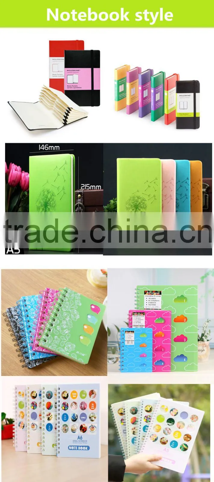 professional design luxury a4 spiral bound notebook manufacturer