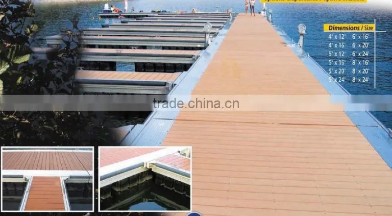 polyethylene floating docks