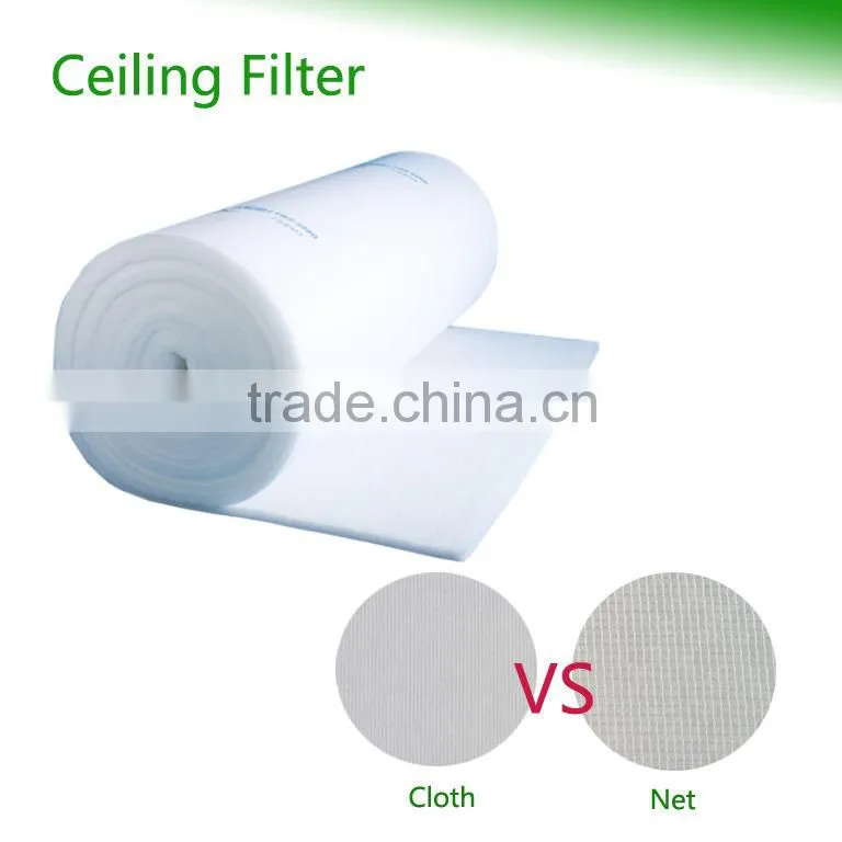 factory F5/EU5 ceiling filter for auto spray booth synthetic fiber