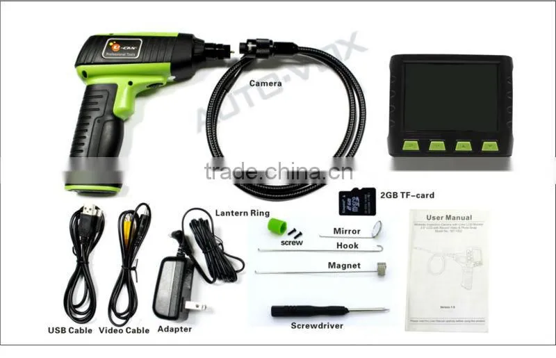 5.5mm tube endoscope inspection camera with 2m cable