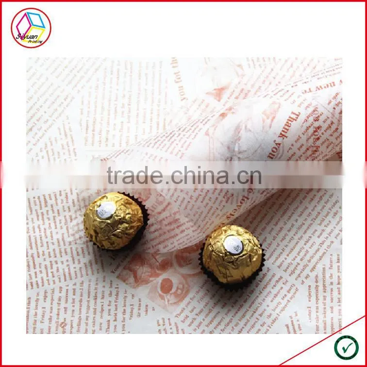 High Quality Chocolate Packing Paper