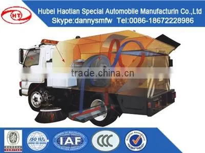 FOTON long road cleaning car automobile sweeper truck for sale