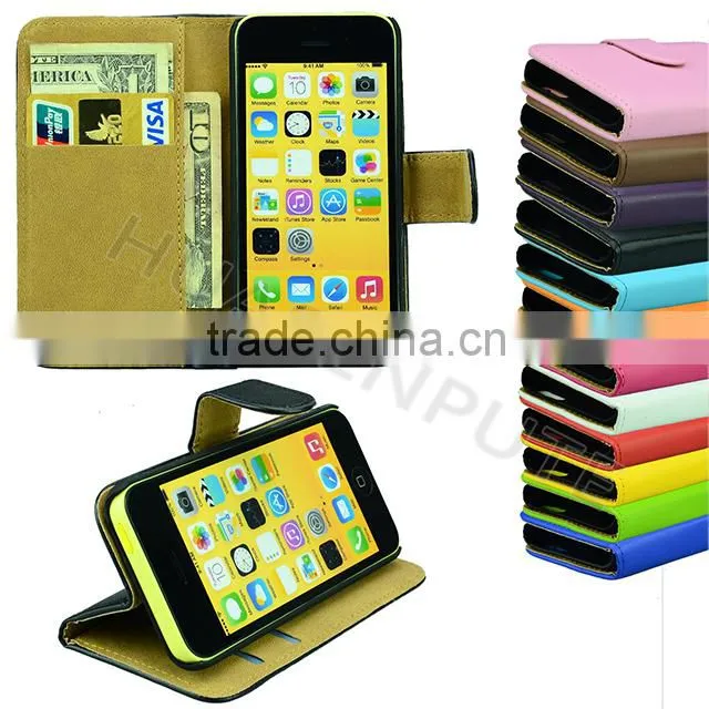 Leather Case For iPhone 5c , Flip Covers For iPhone 5c Mobile Case
