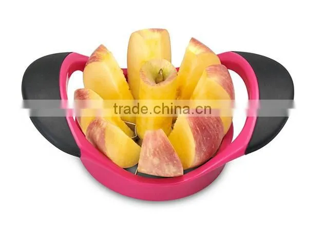 ABS+PS+S/S 17.5*10.5*1.7 Good quality apple corer/stainless steel apple cutter/cutter knife/fruit cutter