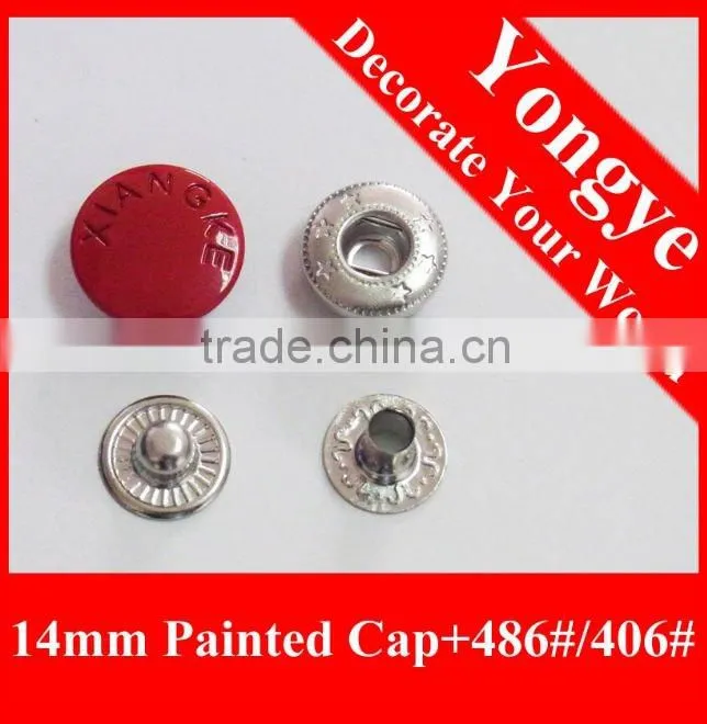 Metal press snap fastener