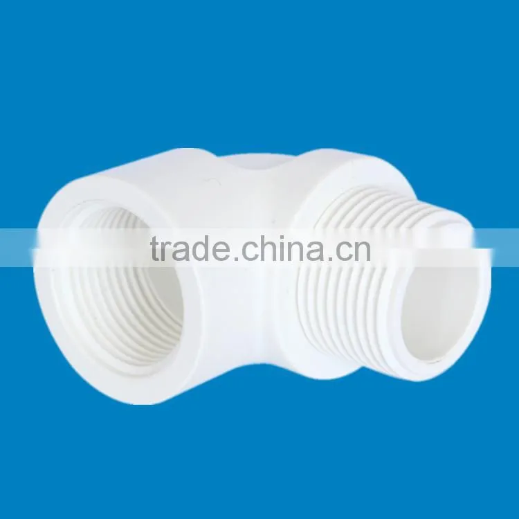 china manufacturer plactic pipe fitting pvc BS standard made & female elbow