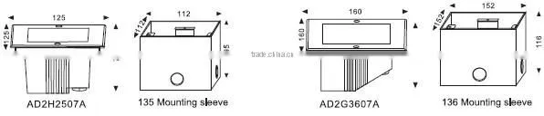 3W recessed warm white LED underground light