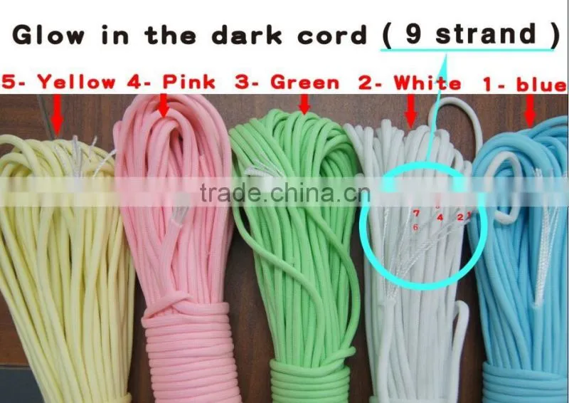 Most popular glow in dark paracord for outdoor sports