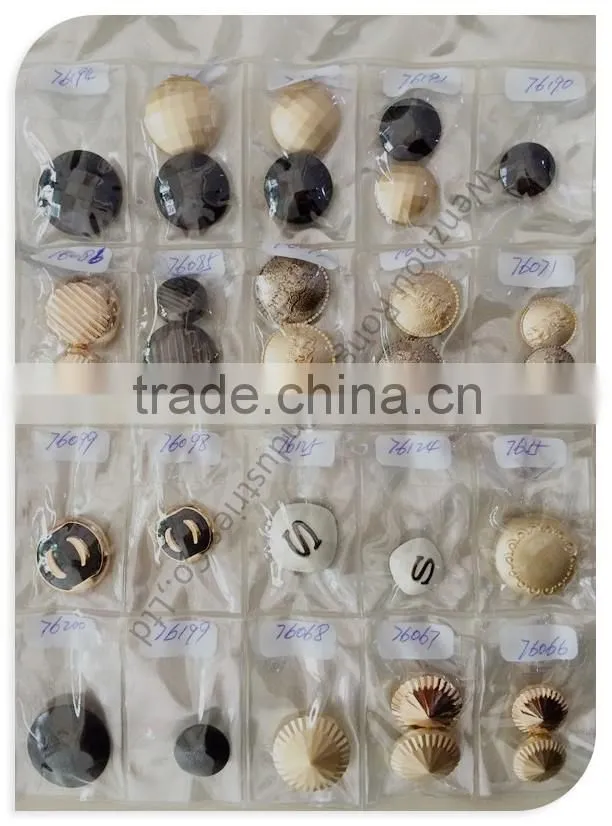 Metal shank button